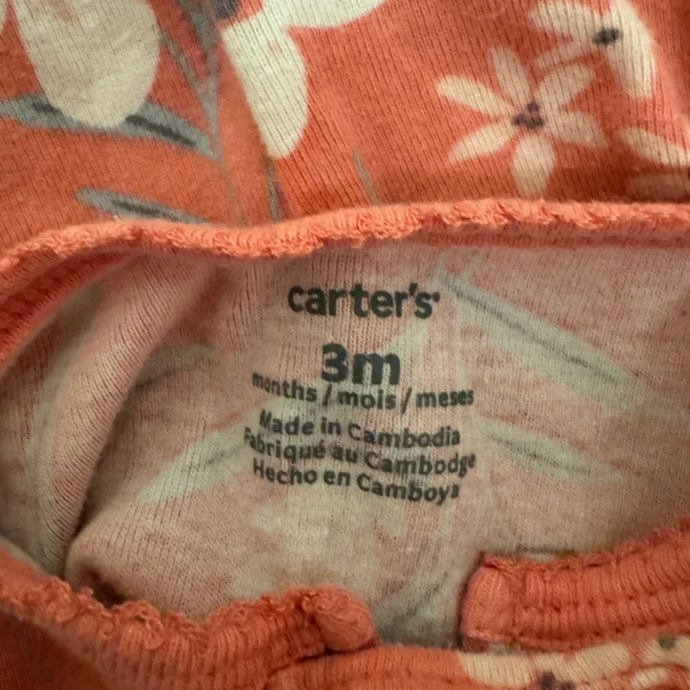 Carter's Pink Floral Footie One Piece